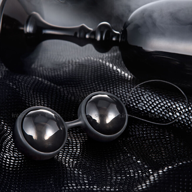 Вагинальные шарики на съемной сцепке Lelo Luna Beads Noir, черный - фото 4