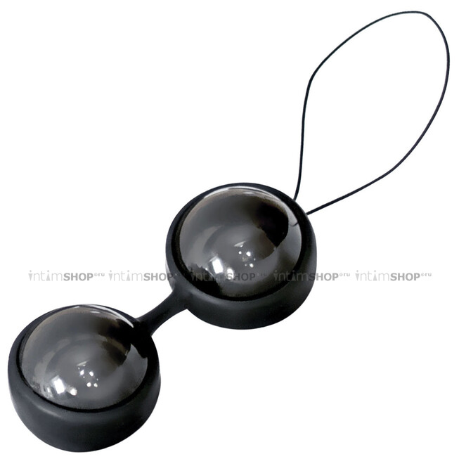 Вагинальные шарики на съемной сцепке Lelo Luna Beads Noir, черный - фото 1