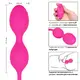 Вагинальные виброшарики с пультом ДУ CalExotics Dual Motor Kegel System, розовые