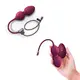 Вагинальные виброшарики с пульсацией и пультом ДУ Dorcel Love Balls, бордовые