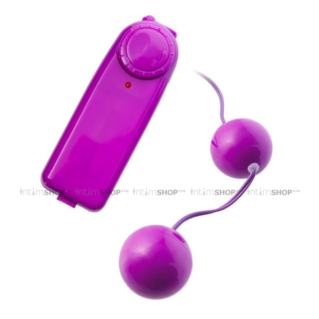 Вагинальные шарики с вибрацией Toyfa Vibro фиолетовый