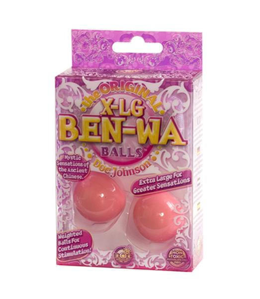Вагинальные шарики Doc Johnson X-Large Ben Wa Balls, розовые