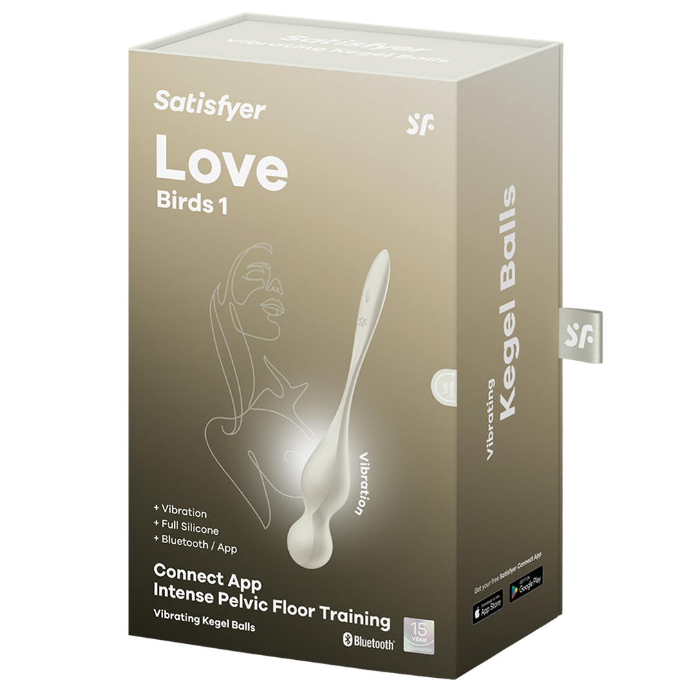 Вагинальные виброшарики Satisfyer Love Birds 1, белые