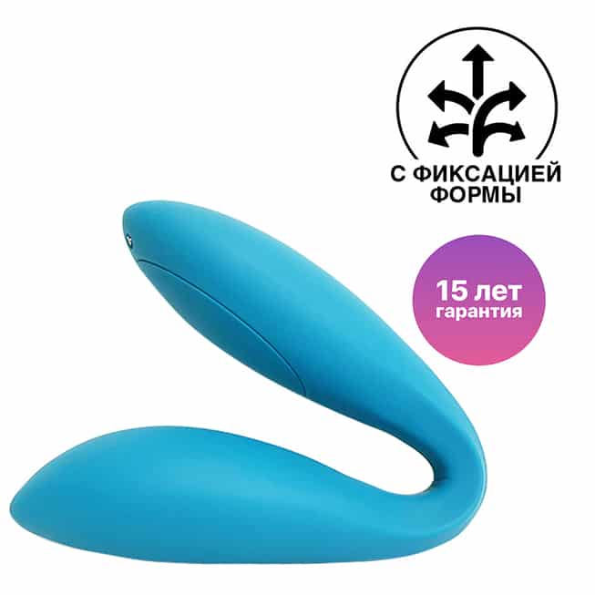 

Вагинально-клиторальный вибратор с фиксацией формы Satisfyer G-Spot Flex 1, бирюзовый