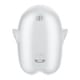 Вакуумный стимулятор клитора с вибрацией Satisfyer Glowing Ghost, белый