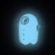 Вакуумный стимулятор клитора с вибрацией Satisfyer Glowing Ghost, белый