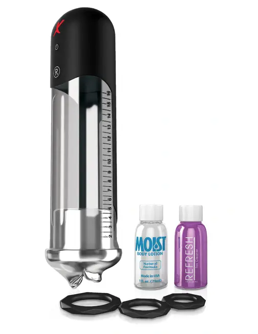 Вакуумная помпа Pipedream PDX Elite Blowjob Power Pump, серебристый