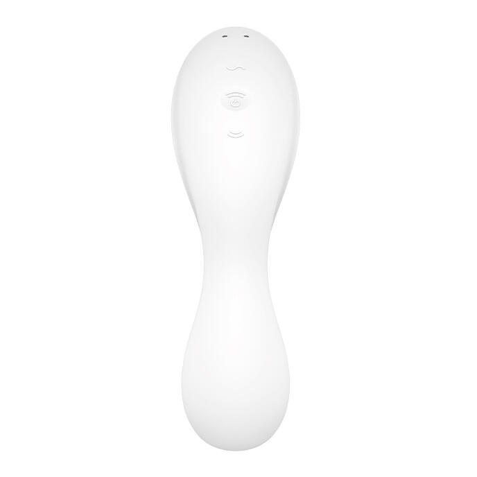 Вакуумно-волновой стимулятор и вибратор для точки G Satisfyer Curvy Trinity 5+, белый