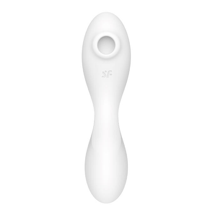 Вакуумно-волновой стимулятор и вибратор для точки G Satisfyer Curvy Trinity 5+, белый