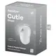 Вакуумный стимулятор клитора с вибрацией Satisfyer Cutie Ghost, белый