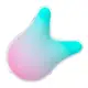 Вакуумный стимулятор клитора с вибрацией Satisfyer Mermaid Vibes, бирюзово-розовый