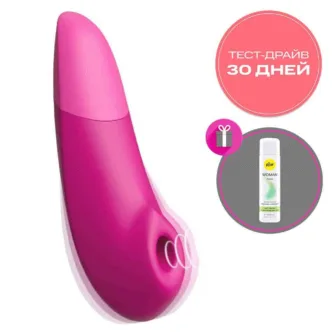 Вакуумный стимулятор клитора с вибрацией Womanizer Enhance, розовый