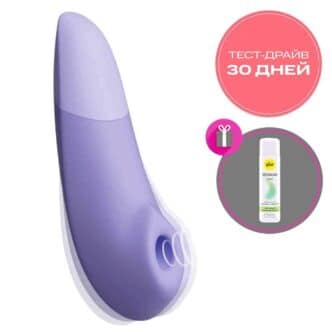 Вакуумный стимулятор клитора с вибрацией Womanizer Enhance, сиреневый