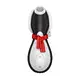 Вакуумный стимулятор клитора Satisfyer Penguin Holiday Edition, чёрно-белый