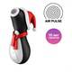 Вакуумный стимулятор клитора Satisfyer Penguin Holiday Edition, чёрно-белый