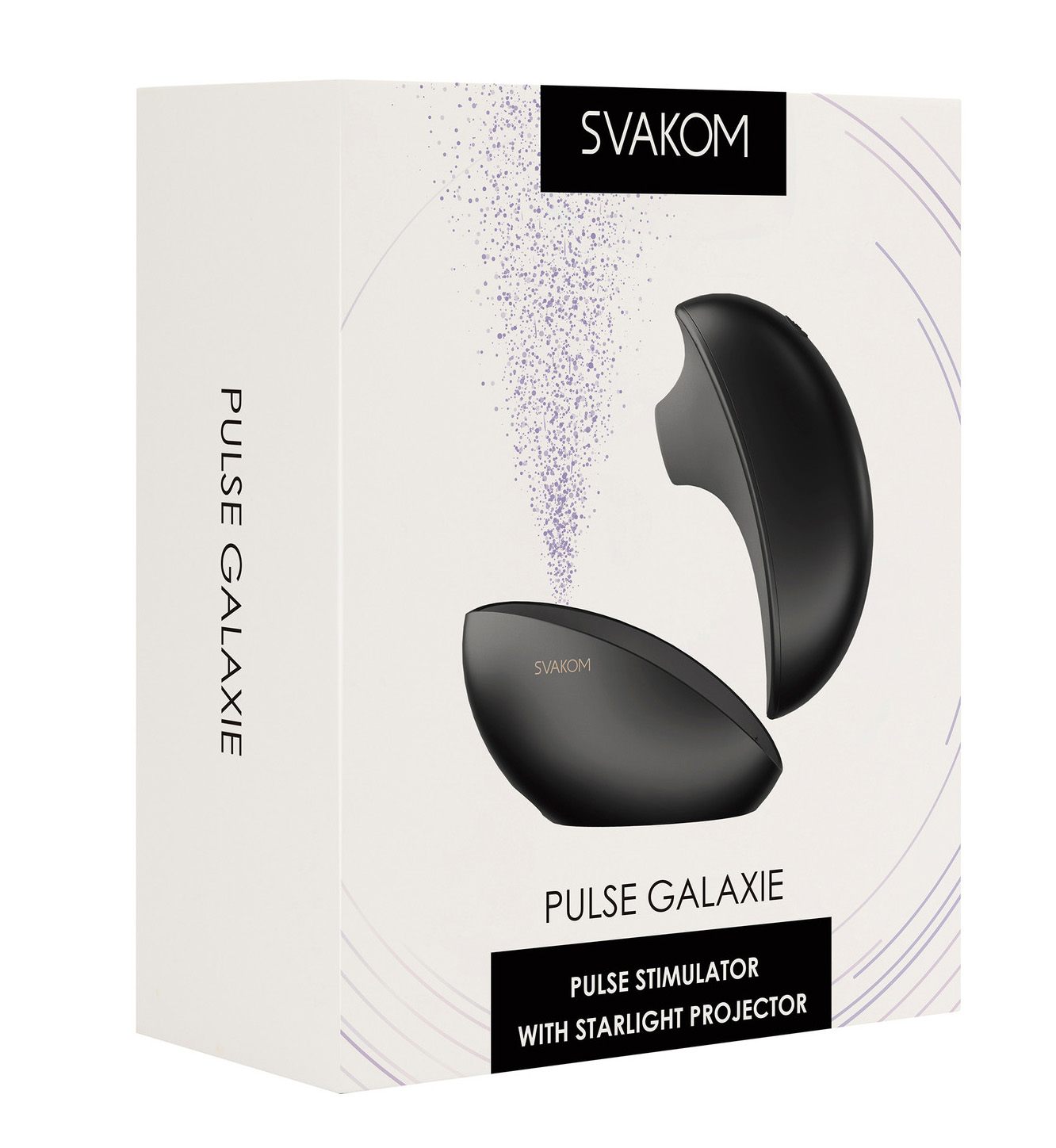 Вакуумный стимулятор клитора Svakom Pulse Galaxie c функцией проектора, черный