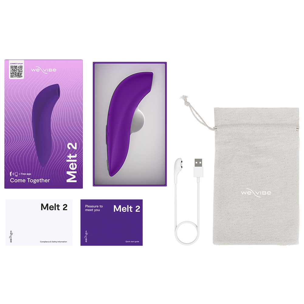 Вакуумный стимулятор клитора We-Vibe Melt 2, фиолетовый