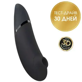 Вакуумный стимулятор клитора Womanizer Next, черный