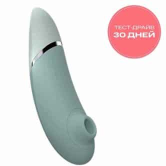 Вакуумный стимулятор клитора Womanizer Next, серо-зеленый
