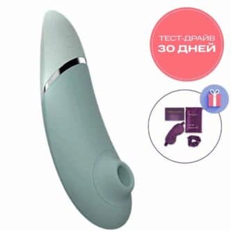 Вакуумный стимулятор клитора Womanizer Next, серо-зеленый