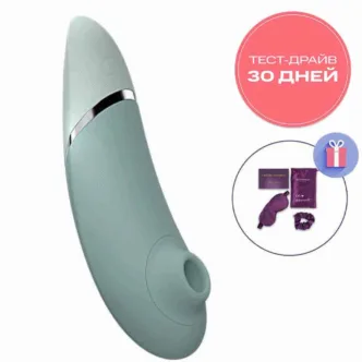 Вакуумный стимулятор клитора Womanizer Next, серо-зеленый