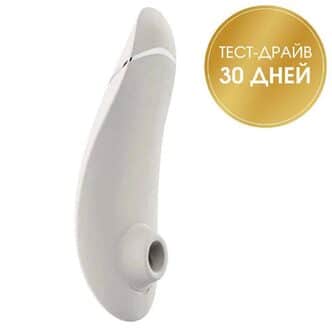 Вакуумный стимулятор клитора Womanizer Premium 2, молочный