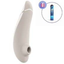 Вакуумный стимулятор клитора Womanizer Premium 2, молочный