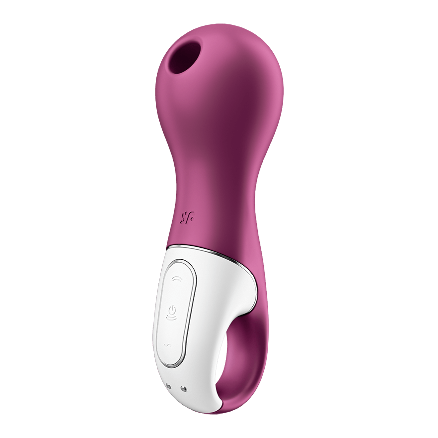 Вакуумный стимулятор клитора с вибрацией Satisfyer Lucky Libra, бордовый