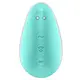 Вакуумный стимулятор клитора с вибрацией Satisfyer Pixie Dust, бирюзово-розовый