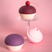 Вакуумно-волновой стимулятор клитора с вибрацией Lola Toys Blueberry Cupcake, фиолетовый