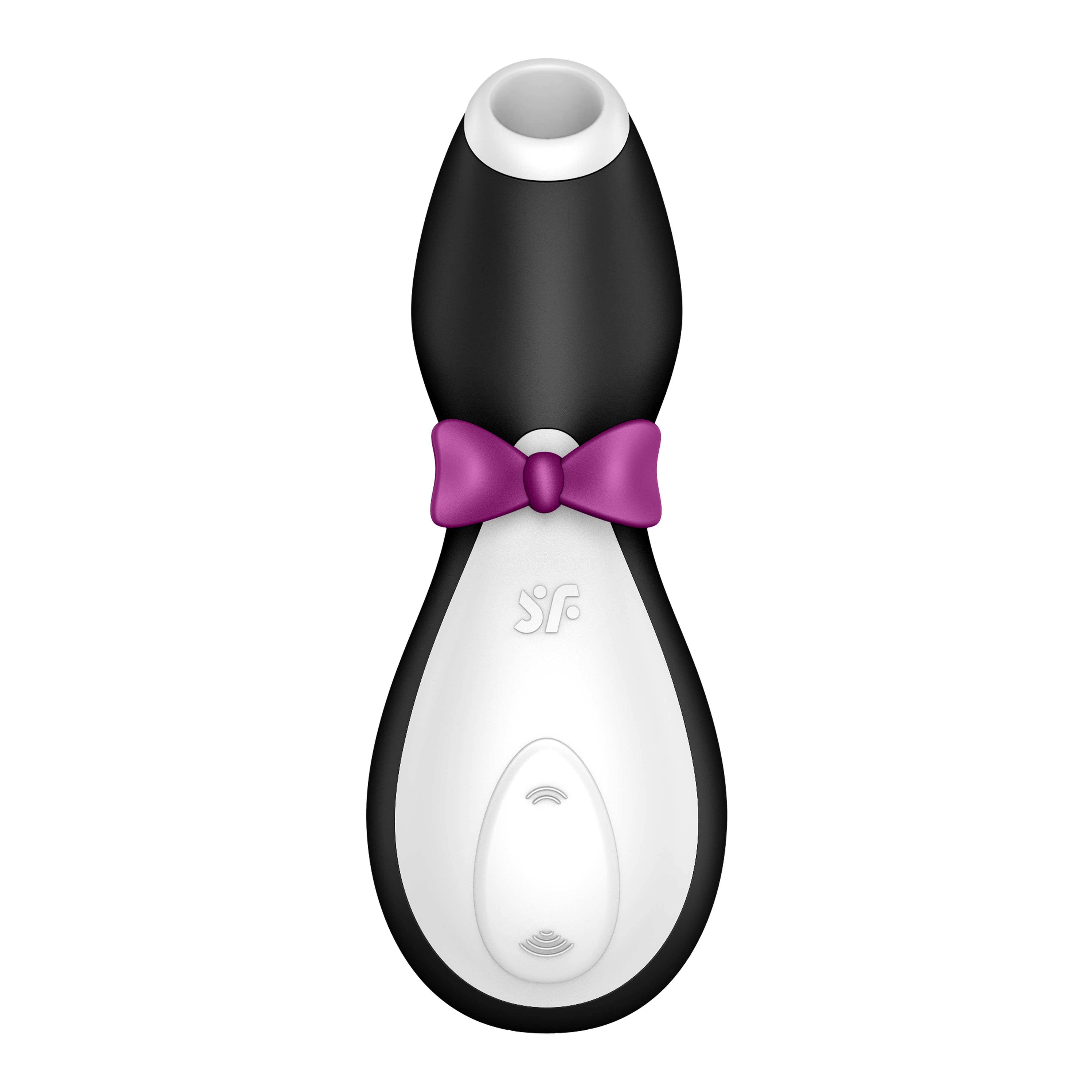 Вакуумный стимулятор клитора Satisfyer Penguin, чёрно-белый