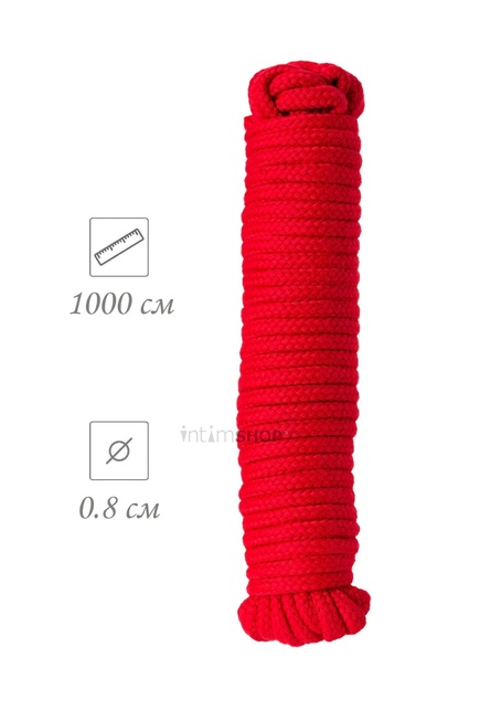 Веревка для бондажа Штучки-дрючки 10 м, красный от IntimShop