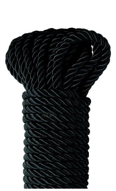 Веревка для фиксации Pipedream Deluxe Silky Rope, черная от IntimShop