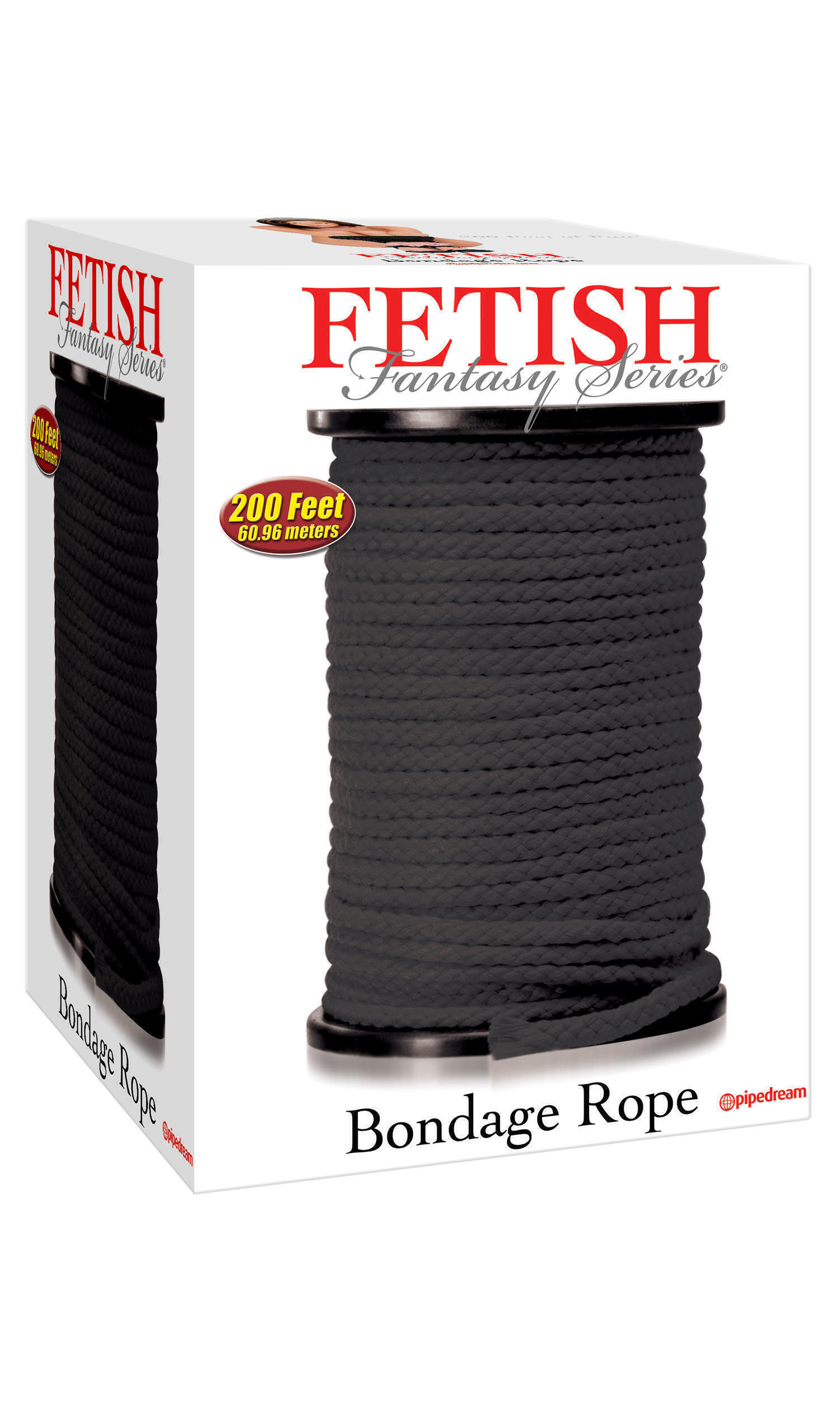 Веревка для шибари Pipedream Bondage Rope Black 60 м, черный