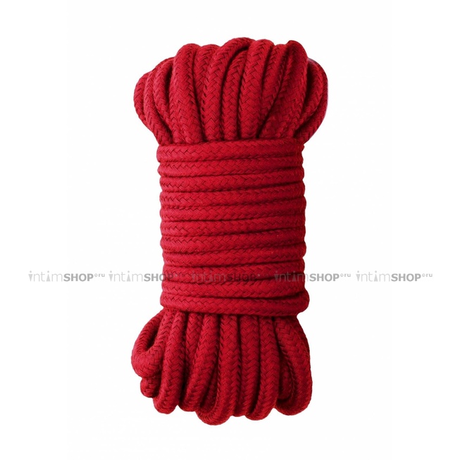 Веревка Shots Ouch! Japanese Rope, красная, 10 м от IntimShop