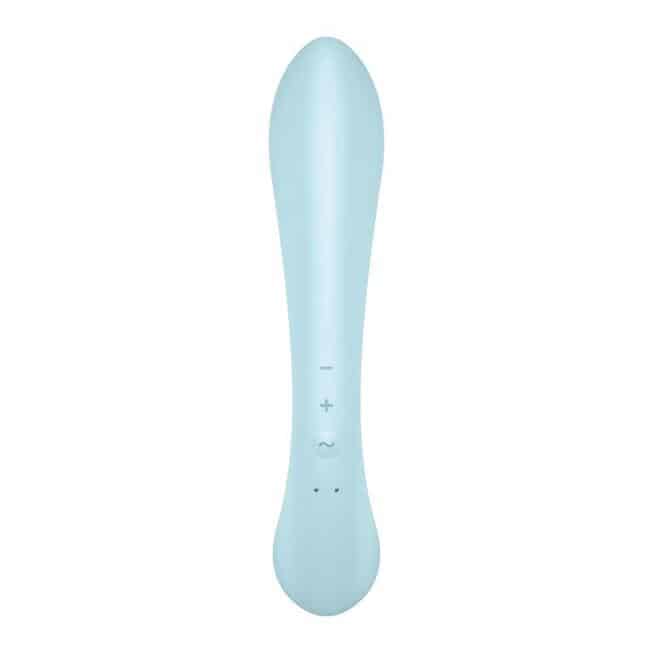 Вибратор 2 в 1 Satisfyer Triple Oh, голубой - фото 5