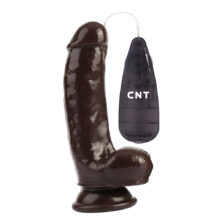 Вибратор CNT Dick Buddies: Buzzing Stud Realistic 17.5 см, коричневый