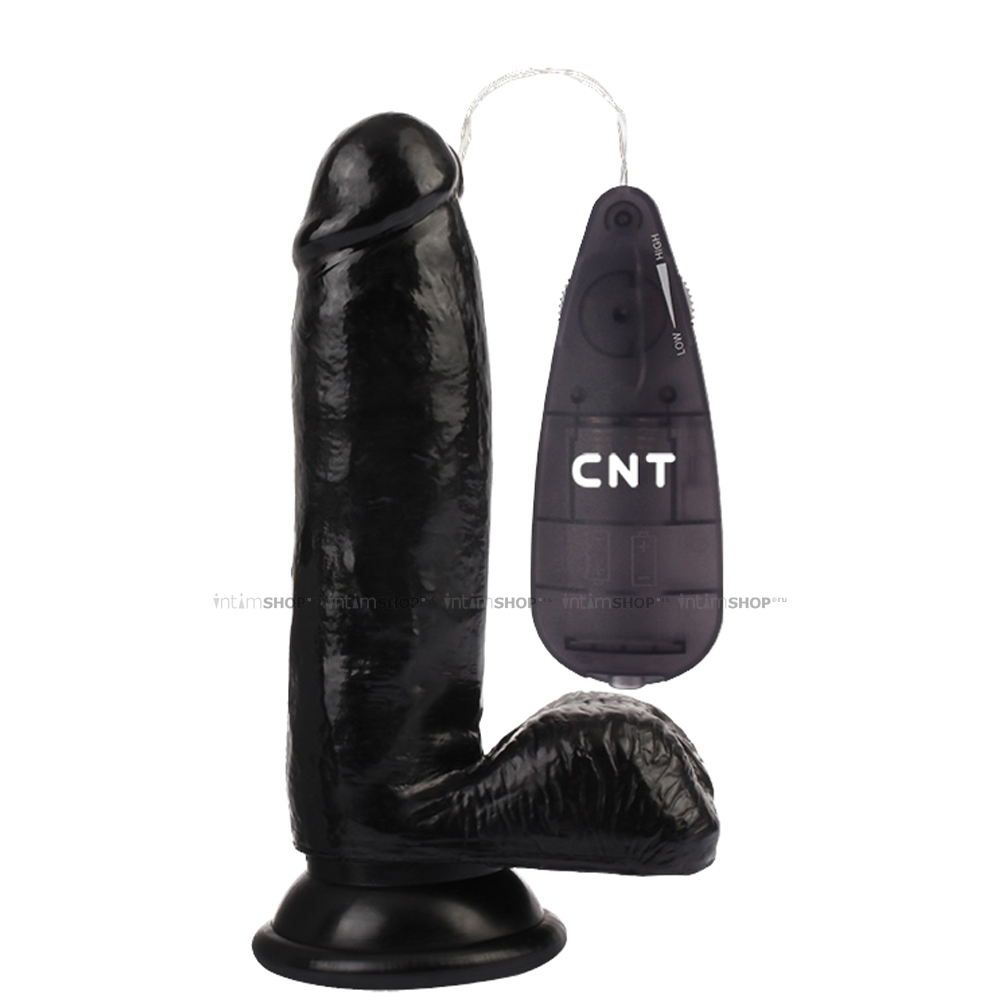 Вибратор CNT Dick Buddies: Buzzing Stud Realistic 17 см, чёрный