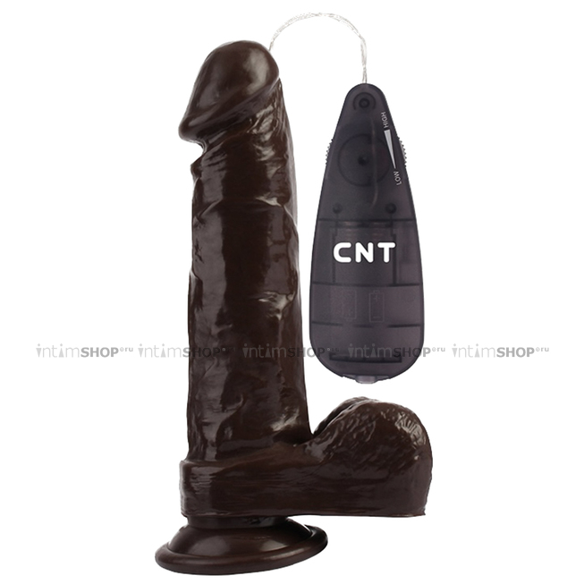 

Вибратор CNT Dick Buddies: Buzzing Stud Realistic 19.8 см, коричневый