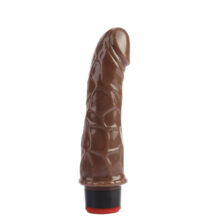 Вибратор CNT Dick Buddies: Buzzing Vibrating Dildo 18 см, коричневый