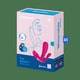 Вибратор для ношения с вагинальным и анальным отростком Satisfyer Top Secret+, розовый