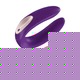 Вибратор для пар Satisfyer Partner Double Plus с пультом ДУ, фиолетовый