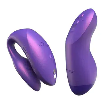 Сенсорный вибратор для пар We-Vibe Chorus Pro с пультом ДУ, фиолетовый