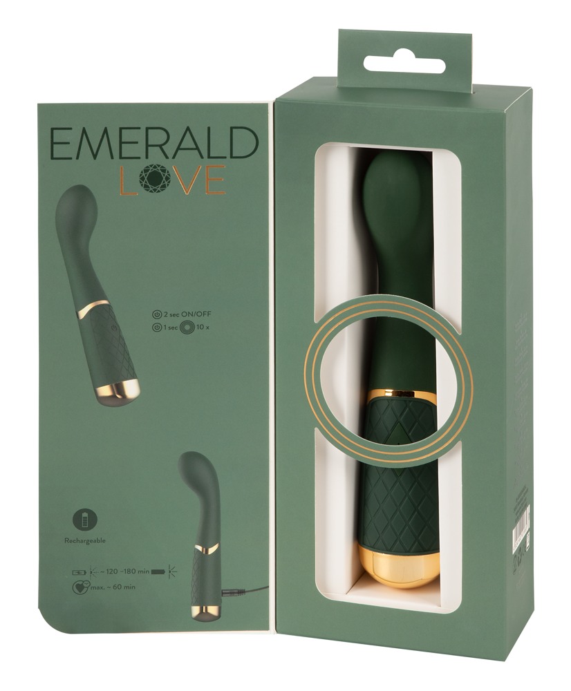 Вибратор для точки G You2Toys Emerald Love Luxurious, зеленый