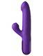 Вибратор-кролик c тройной стимуляцией Sonix Silicone Thruster, фиолетовый