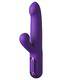 Вибратор-кролик c тройной стимуляцией Sonix Silicone Thruster, фиолетовый