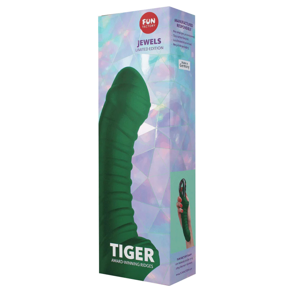 Вибратор Fun Factory Tiger Limited Edition, изумрудный