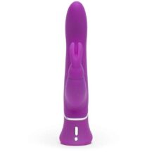 Вибратор Happy Rabbit с клиторальным стимулятором Curve Power Motion, фуксия