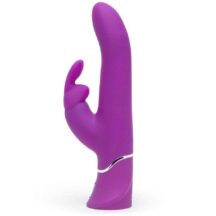 Вибратор Happy Rabbit с клиторальным стимулятором Curve Power Motion, фуксия