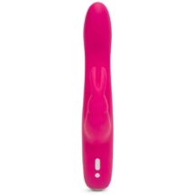 Вибратор-кролик Happy Rabbit Slimline Curve, розовый
